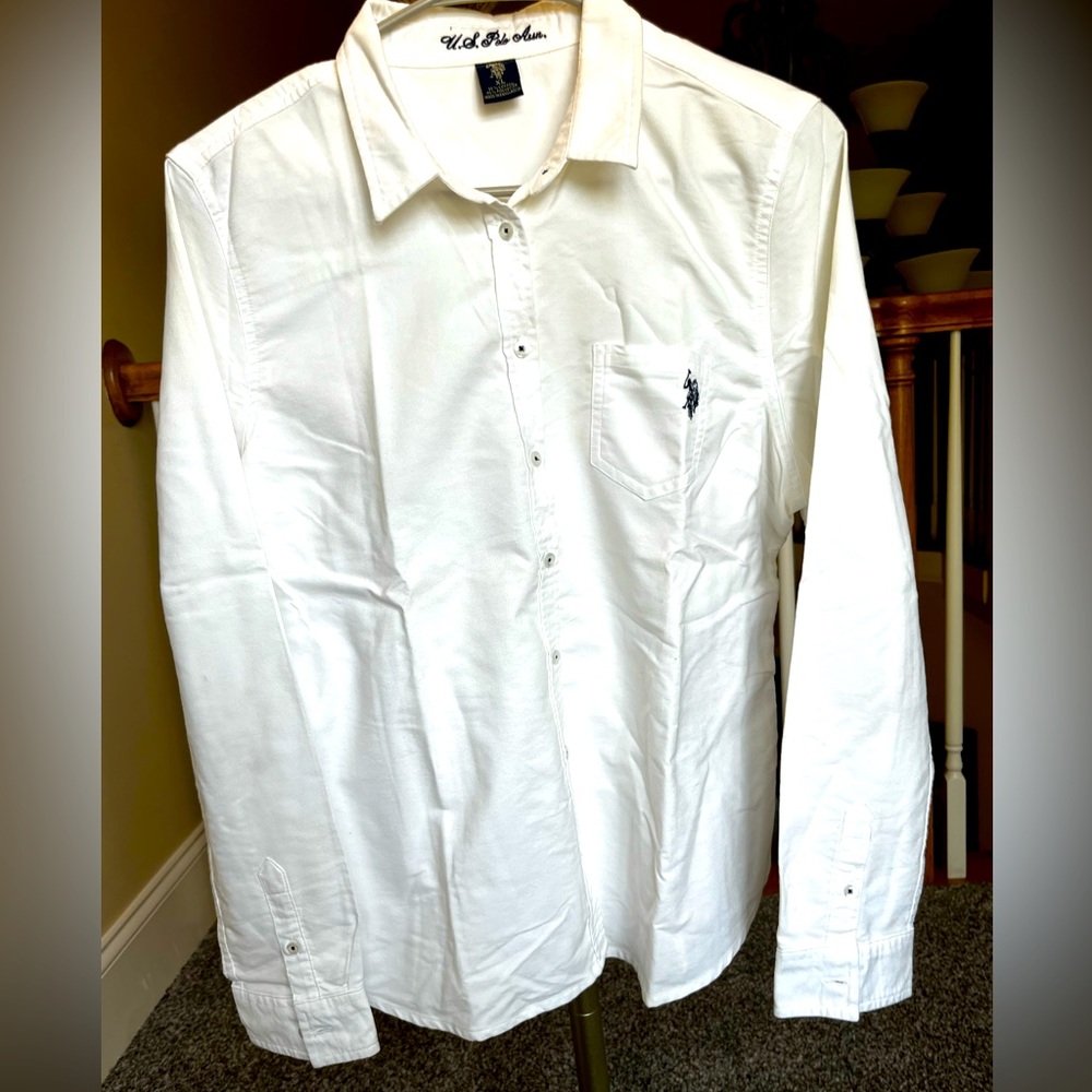 Polo white button down shirt!